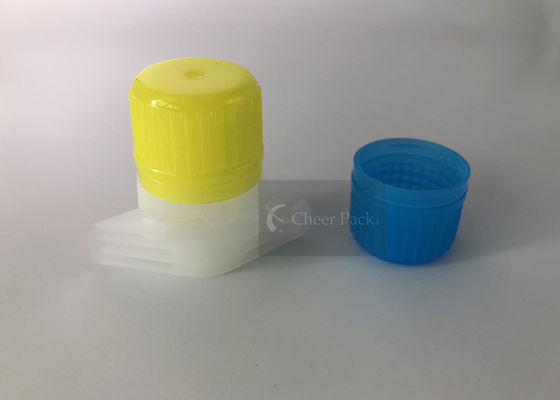 Inyección del casquillo del canalón del embalaje flexible que modela el material azul del color PE