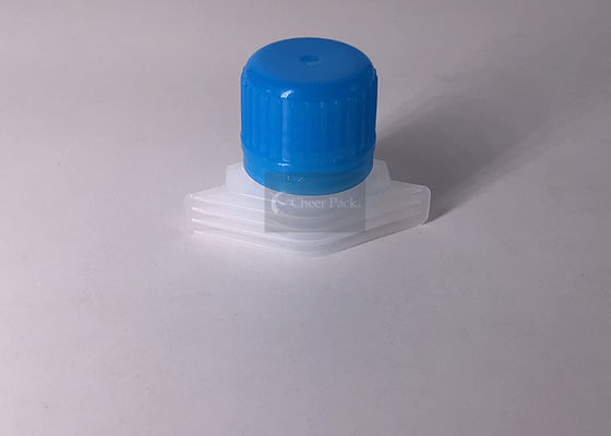 Inyección del casquillo del canalón del embalaje flexible que modela el material azul del color PE
