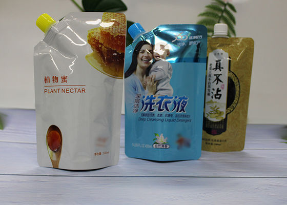 El bolso plástico reutilizable de la bolsa del canalón para los alimentos para niños/el líquido BPA libera la impresión del fotograbado